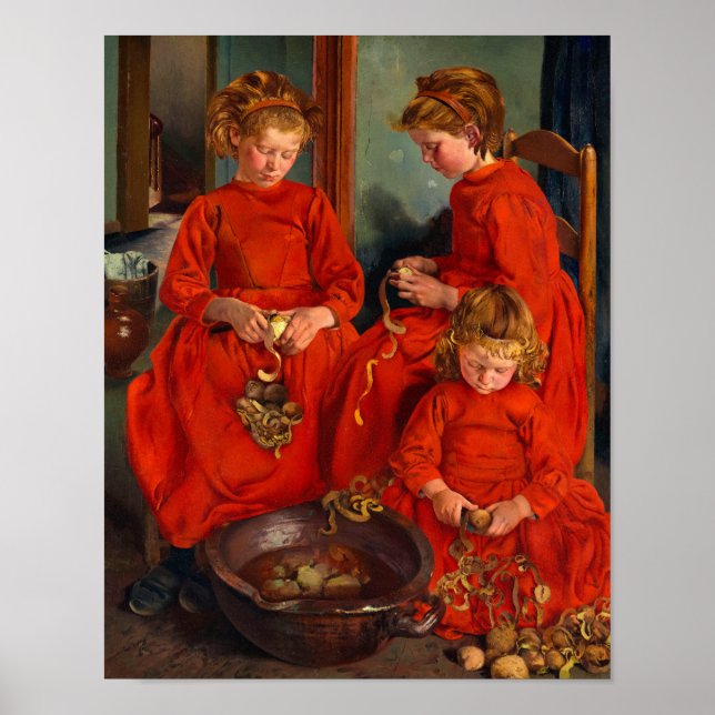 The Three Sisters by Leon Frederic Poster (Front)