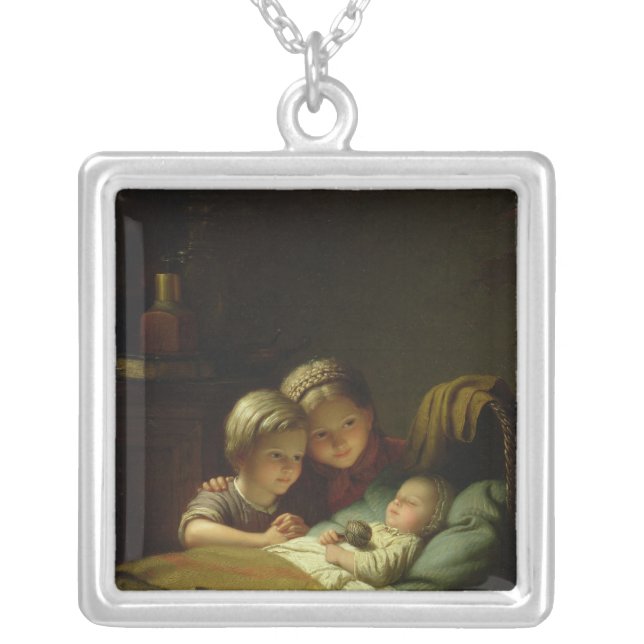 The Three Sisters Silver Plated Necklace (Front)