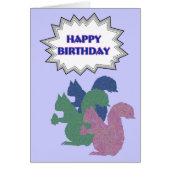 The Three Squirrels "Happy Birthday" Card (Front)
