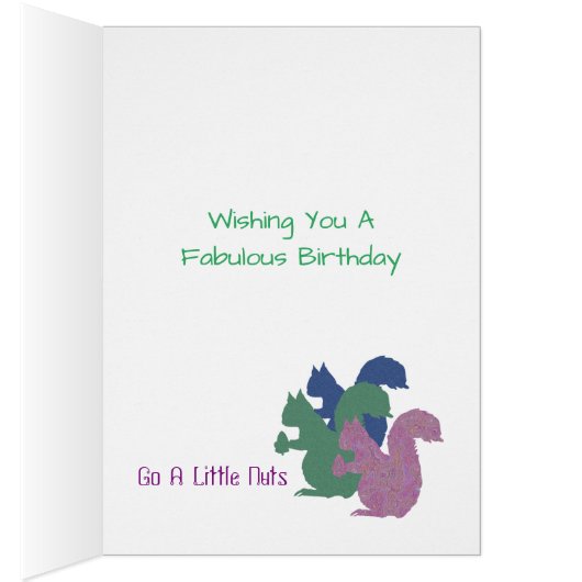 The Three Squirrels "Happy Birthday" Card (Inside (Right))