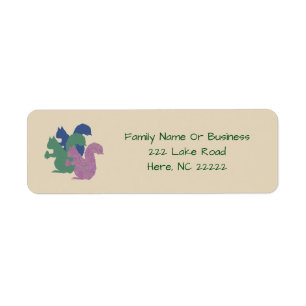 The Three Squirrels Return Address Labels