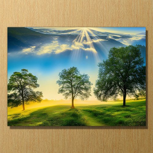 The Three Trees on 14 x 10 Acrylic Print