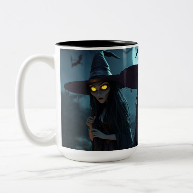 The Three Wicked Witches Two-Tone Coffee Mug (Left)