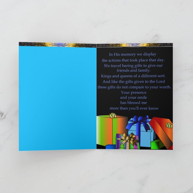 The Three Wise Men Christmas Card (Inside)