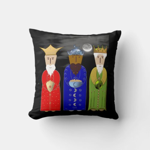 The Three Wise Men Throw Pillow