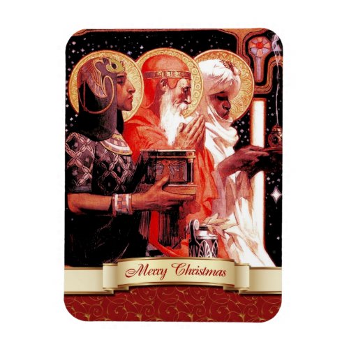 The Three Wise Men Vintage Art Christmas Gift  Magnet
