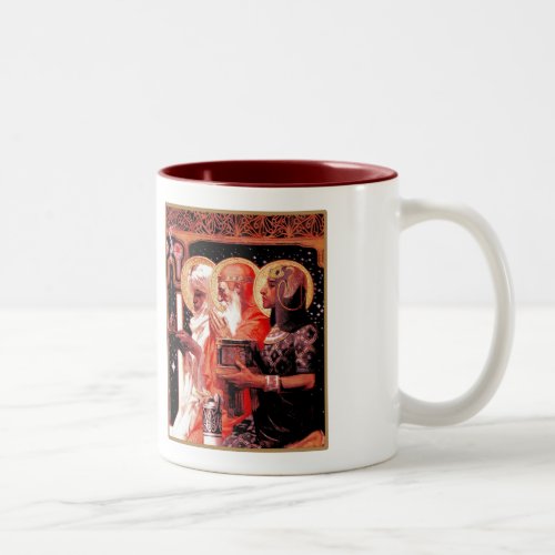 The Three Wise Men Vintage Art Christmas Gift  Two_Tone Coffee Mug