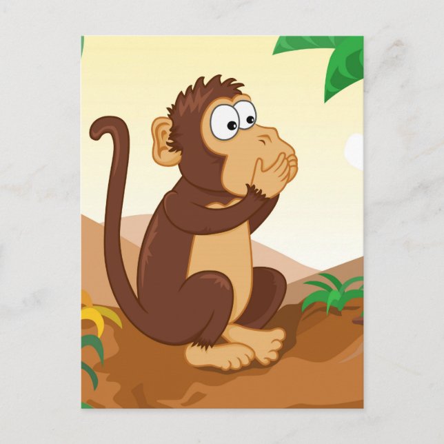 The three wise monkeys postcard (Front)