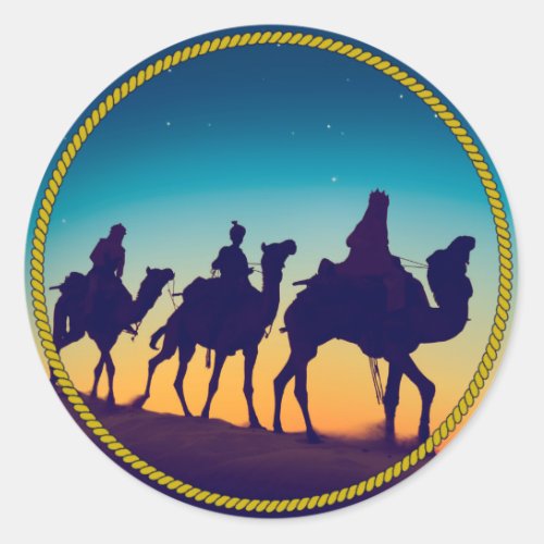 The Three Wisemen  Classic Round Sticker