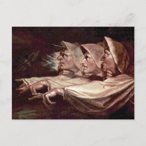 The Three Witches English _ The Weird Sisters Or T Postcard