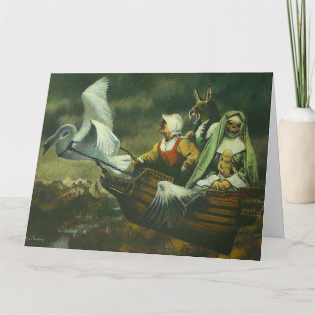 The Three Witches Large Greetings Card (Front)