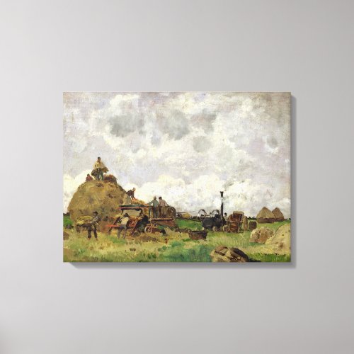 The Threshing Machine Canvas Print