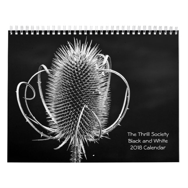The Thrill Society 2018 Black and White Calendar (Cover)