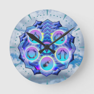 The Throat Chakra Round Clock