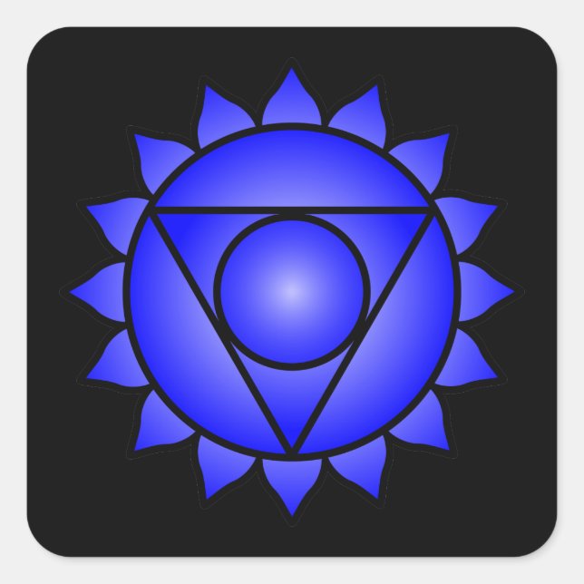 The Throat Chakra Square Sticker (Front)