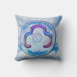 The Throat Chakra - Symbol Abundance Throw Pillow