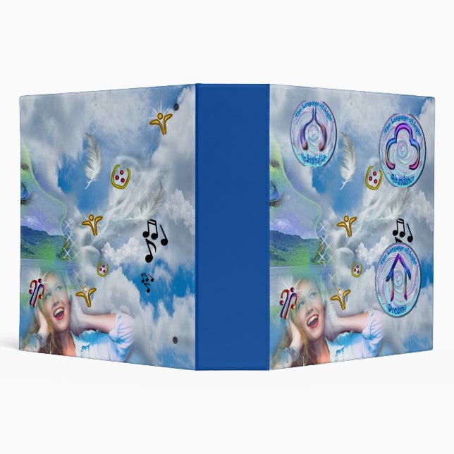 The Throat Chakra - Symbol Dreams 3 Ring Binder (Background)