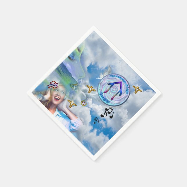 The Throat Chakra - Symbol Dreams Napkins (Corner)