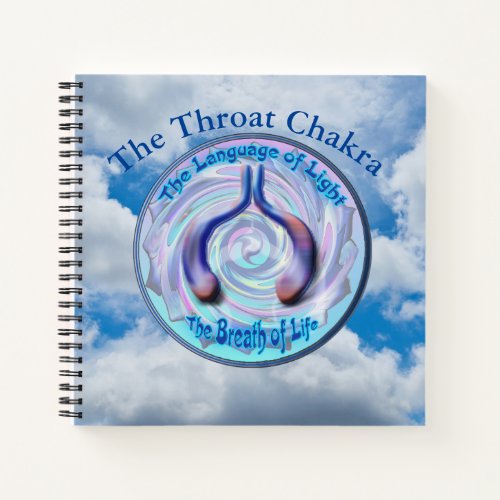 The Throat Chakra _ Symbol the Breath Life Notebook