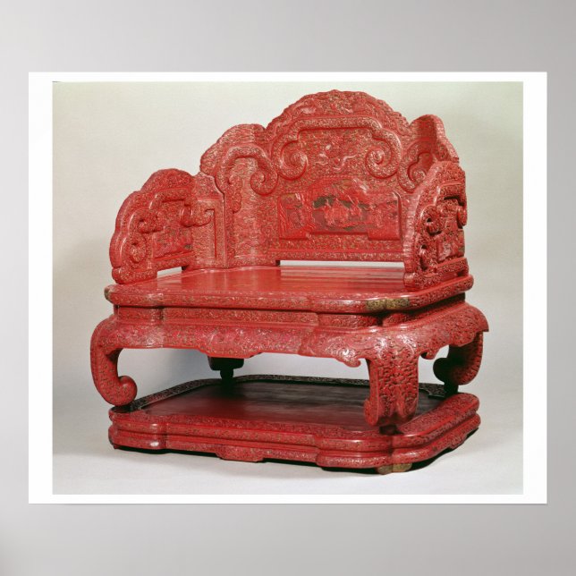The throne of Emperor Ch'ien Lung (1736-95) Poster (Front)