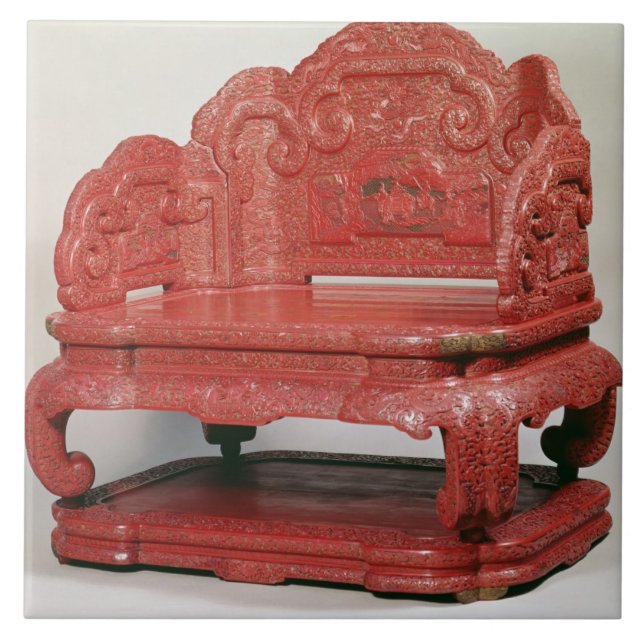 The throne of Emperor Ch'ien Lung (1736-95) Tile (Front)