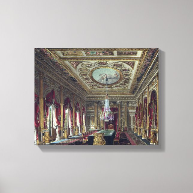 The Throne Room, Carlton House, from 'The History Canvas Print (Front)