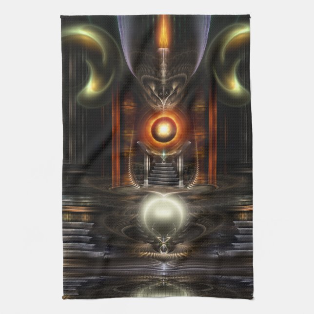 The Throne Room Fractal Art Towel (Vertical)