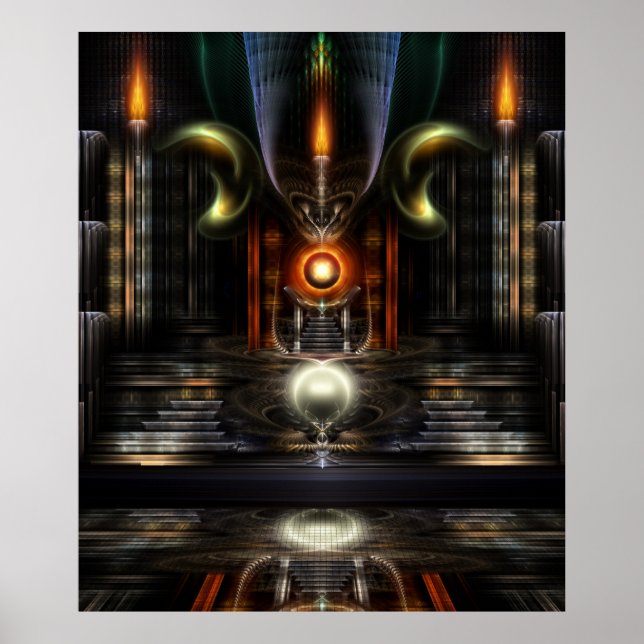 The Throne Room Fractal Art Wall Poster (Front)