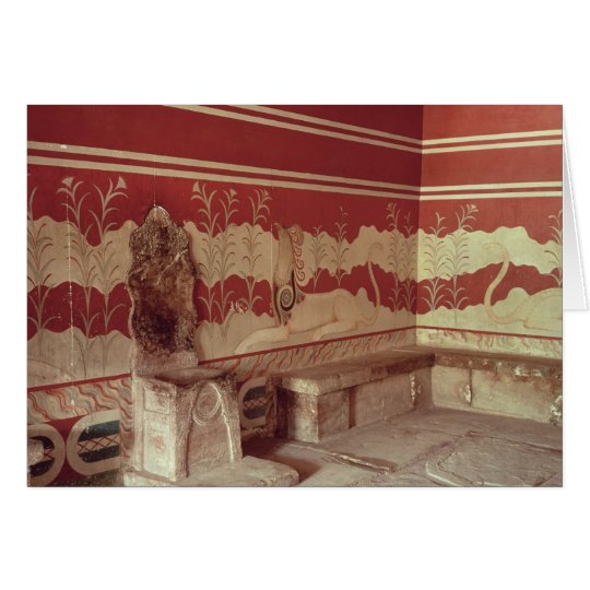 The Throne Room of Minos, 1500-1400 BC Card