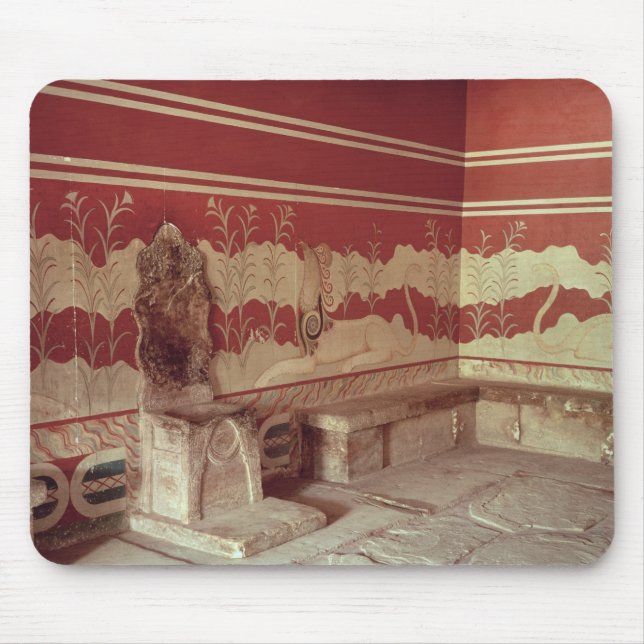 The Throne Room of Minos, 1500-1400 BC Mouse Pad (Front)