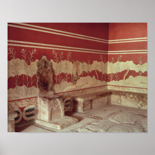 The Throne Room of Minos, 1500-1400 BC Poster