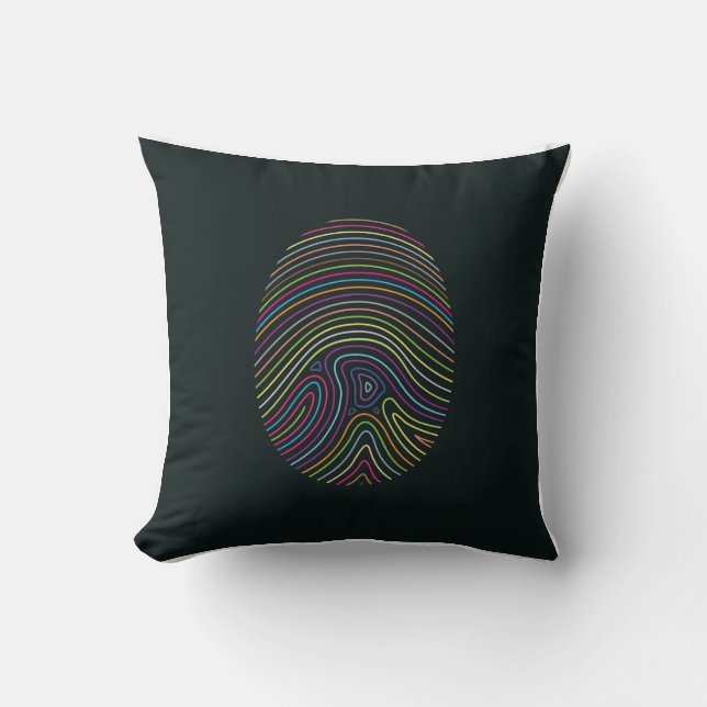 The Thumb Throw Pillow (Front)