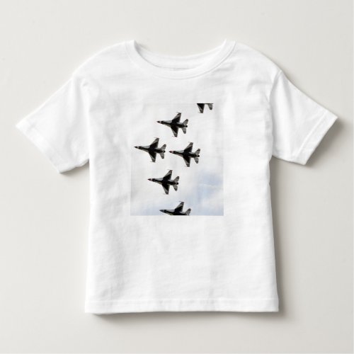 The Thunderbirds form a 6_ship Delta formation Toddler T_shirt