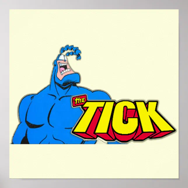 The Tick Man in Blue Suits Poster Zazzle