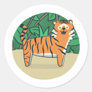 The Tiger Classic Round Sticker