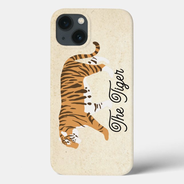 The Tiger Color Block Case-Mate iPhone Case (Back)