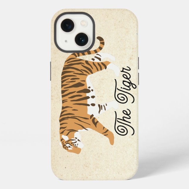 The Tiger Color Block Iphone Case (Back)