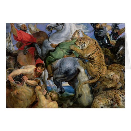The Tiger Hunt, c.1616 Cards (Front Horizontal)