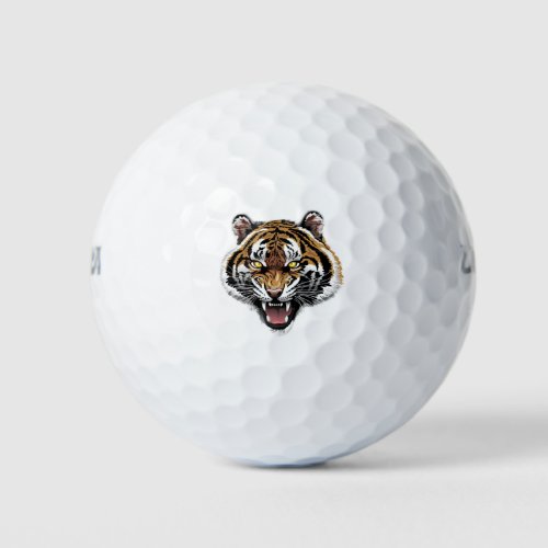 The Tiger Roar face Golf Balls