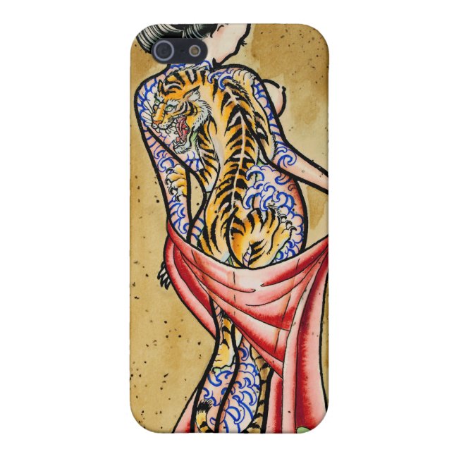 "The Tiger Tattoo" iPhone Case (Back)