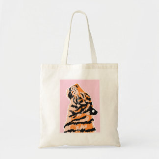 The Tiger with Black stripe Tote Bag