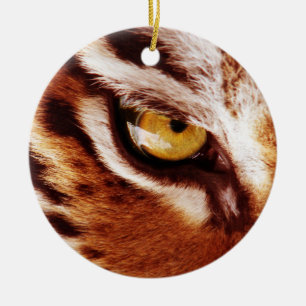 The Tiger's Eye Photograph Ceramic Ornament