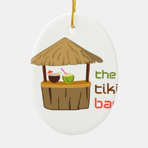 The Tiki Bar Ceramic Ornament
