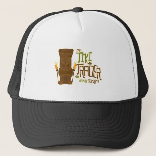 The Tiki Trader Epic Fun Cartoon Design Trucker Hat