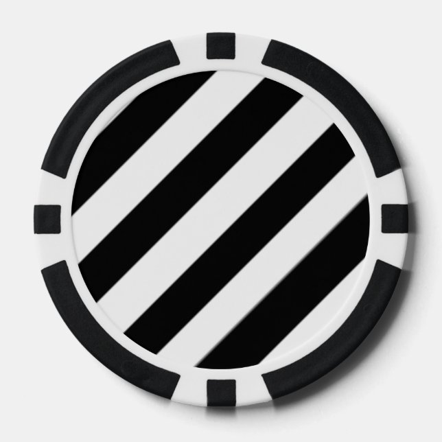 The Tilted Zebra Poker Chips (Front)