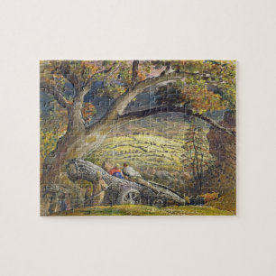 The Timber Wain, c.1833-34 (w/c & gouache on paper Jigsaw Puzzle