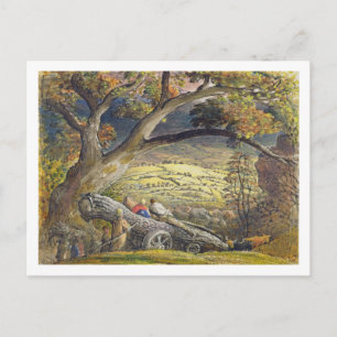 The Timber Wain, c.1833-34 (w/c & gouache on paper Postcard