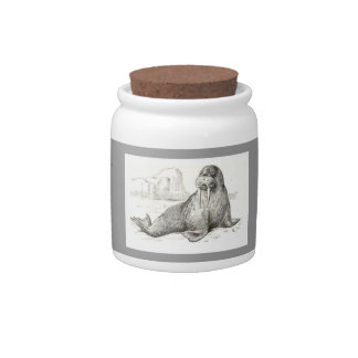 "The time has come..the walrus said" candy jar