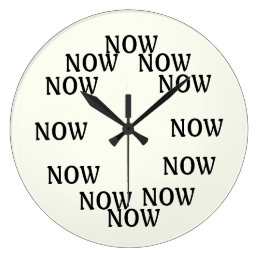 Now Wall Clocks | Zazzle