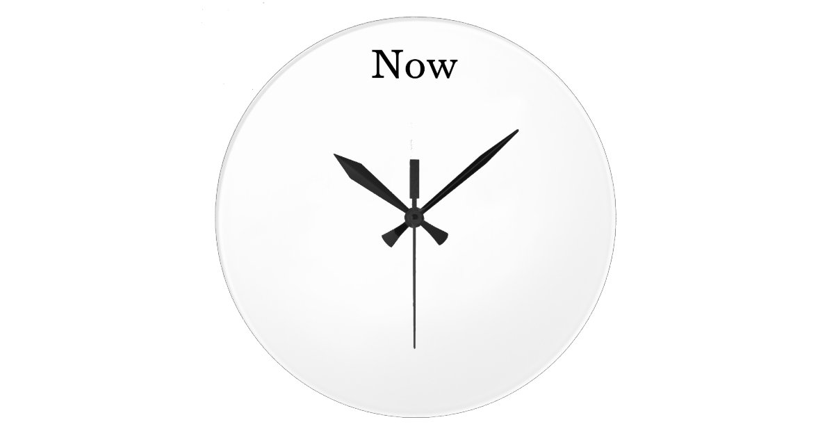 The Time is Now Clock